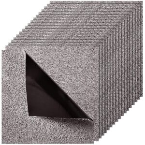 VEVOR - Carpet Tiles 18x18 inch, 10 Pack Peel and Stick Carpet Square Rug, Self Adhesive Commercial Floor Soft Padded - Dark Brown VEVOR - Carpet Tiles 18x18 inch, 10 Pack Peel and Stick Carpet Square Rug, Self Adhesive Commercial Floor Soft Padded - Dark Brown
