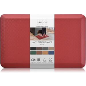 Zulay Kitchen - Zulay Home Large 20 x 32 Inch Anti Fatigue Floor Mat - 3/4 Inch Thick Cushioned Kitchen Mats for Standing - Red Zulay Kitchen - Zulay Home Large 20 x 32 Inch Anti Fatigue Floor Mat - 3/4 Inch Thick Cushioned Kitchen Mats for Standing - Red