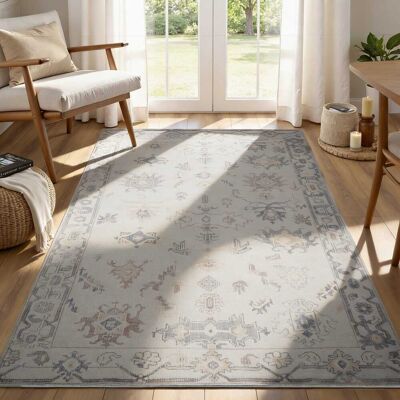 RYHNUYNE - 5x7 Area Rug, Washable Area Rug Non Slip Rugs for Living Room, Soft Easy Clean Carpet for Bedroom Dining Room Home - Gray RYHNUYNE - 5x7 Area Rug, Washable Area Rug Non Slip Rugs for Living Room, Soft Easy Clean Carpet for Bedroom Dining Room Home - Gray