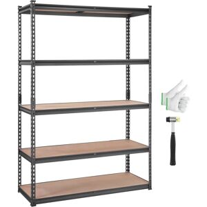 VEVOR - Storage Shelving Unit, 5-Tier Adjustable, 2000 lbs Capacity, Heavy Duty Garage Shelves Metal Organizer Utility Rack - Black VEVOR - Storage Shelving Unit, 5-Tier Adjustable, 2000 lbs Capacity, Heavy Duty Garage Shelves Metal Organizer Utility Rack - Black