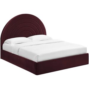 Modway - Solana Arched Performance Velvet Queen Platform Bed - Purple Modway - Solana Arched Performance Velvet Queen Platform Bed - Purple