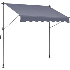 VEVOR - Manual Retractable Awning, 118" Outdoor Retractable Patio Awning Sunshade Shelter, Adjustable Patio Awning Canopy - Black VEVOR - Manual Retractable Awning, 118" Outdoor Retractable Patio Awning Sunshade Shelter, Adjustable Patio Awning Canopy - Black