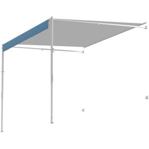 VEVOR - Manual RV Awning Complete Kit, 18' Retractable Awning with Aluminum Alloy Frame, Outdoor Trailer Awning - White VEVOR - Manual RV Awning Complete Kit, 18' Retractable Awning with Aluminum Alloy Frame, Outdoor Trailer Awning - White