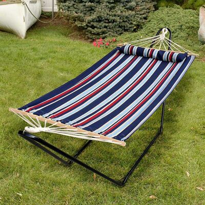 Bliss - Caribbean Hammock w/ Pillow & Hanging Hardware - Patriot Bliss - Caribbean Hammock w/ Pillow & Hanging Hardware - Patriot