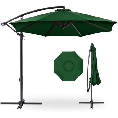Best Choice Products - 10ft Offset Hanging Outdoor Market Patio Umbrella w/ Easy Tilt Adjustment - Green Best Choice Products - 10ft Offset Hanging Outdoor Market Patio Umbrella w/ Easy Tilt Adjustment - Green