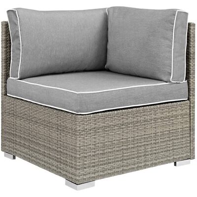 Repose Outdoor Patio Corner by Modway - Light Gray Gray Repose Outdoor Patio Corner by Modway - Light Gray Gray