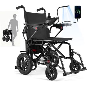 Hover Heart - 4-Wheel Foldable Travel Electric Wheelchair & Mobility Scooter – 286 lb Heavy-Duty Power Chair, 15 km Range - Black Hover Heart - 4-Wheel Foldable Travel Electric Wheelchair & Mobility Scooter – 286 lb Heavy-Duty Power Chair, 15 km Range - Black