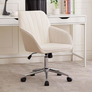 Trinkets Crazed - 24.6" Velvet Office Chair, Ergonomic Swivel Desk Chair with Memory Foam Seat - Adjustable Height Computer Chair - beige Trinkets Crazed - 24.6" Velvet Office Chair, Ergonomic Swivel Desk Chair with Memory Foam Seat - Adjustable Height Computer Chair - beige