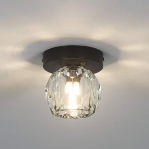 Umeiluce - 1-Light 4.7" Crystal Flush Mount Ceiling Light - Matte Black Umeiluce - 1-Light 4.7" Crystal Flush Mount Ceiling Light - Matte Black