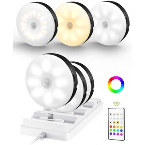 EZVALO - 8 in. Wireless USB Charging Integrated LED Linkable Under Cabinet Light Smart Recessed Lighting-6 Pack - Black EZVALO - 8 in. Wireless USB Charging Integrated LED Linkable Under Cabinet Light Smart Recessed Lighting-6 Pack - Black