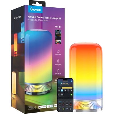 Govee - RGBIC Smart Table Lamp 2S - Multi Govee - RGBIC Smart Table Lamp 2S - Multi