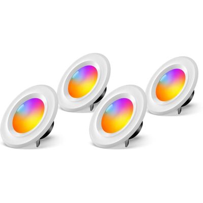 Govee - Smart Recessed Downlight 6inch-4pk - Multi Govee - Smart Recessed Downlight 6inch-4pk - Multi