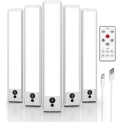 EZVALO - 10.05 in. Wireless USB Charging Integrated LED Linkable Under Cabinet Light Smart Recessed Lighting-5 Pack - White EZVALO - 10.05 in. Wireless USB Charging Integrated LED Linkable Under Cabinet Light Smart Recessed Lighting-5 Pack - White