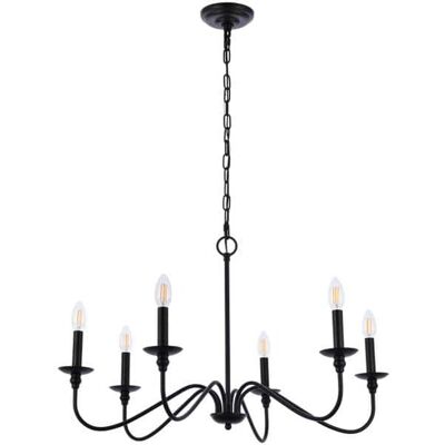 Living District - Rohan 30 inch chandelier in - Matte Black Living District - Rohan 30 inch chandelier in - Matte Black