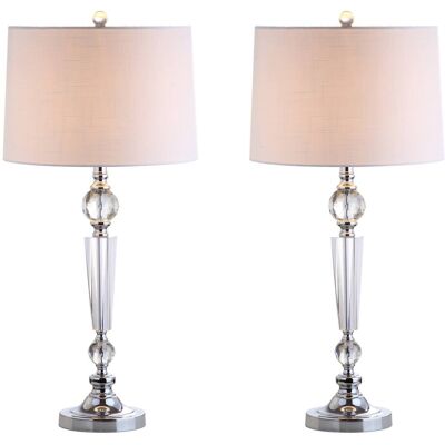 Jonathan Y - Emma 29.5" Crystal LED Table Lamp, (Set of 2) - Clear Jonathan Y - Emma 29.5" Crystal LED Table Lamp, (Set of 2) - Clear