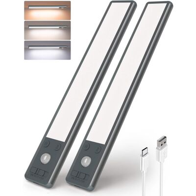 EZVALO - 10 in. Wireless USB Charging White Integrated LED Linkable Under Cabinet Light Smart Recessed Lighting-2 Pack - Black EZVALO - 10 in. Wireless USB Charging White Integrated LED Linkable Under Cabinet Light Smart Recessed Lighting-2 Pack - Black