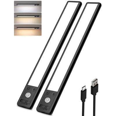 EZVALO - 8 in. Wireless USB Charging White Integrated LED Linkable Under Cabinet Light Smart Recessed Lighting-2 Pack - Black EZVALO - 8 in. Wireless USB Charging White Integrated LED Linkable Under Cabinet Light Smart Recessed Lighting-2 Pack - Black