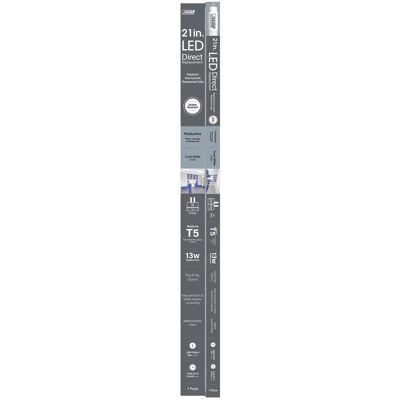 FEIT ELECTRIC - Feit T5 Cool White 21 in. Bi-pin Base Linear LED Linear Lamp 13 Watt Equivalence 1 pk FEIT ELECTRIC - Feit T5 Cool White 21 in. Bi-pin Base Linear LED Linear Lamp 13 Watt Equivalence 1 pk
