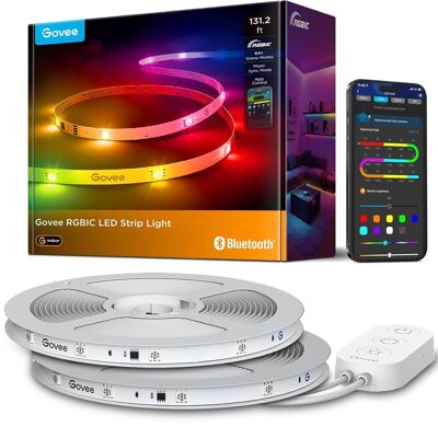 Govee - 131.2ft RGBIC LED Strip Lights, Smart LED Lights for Bedroom Govee - 131.2ft RGBIC LED Strip Lights, Smart LED Lights for Bedroom