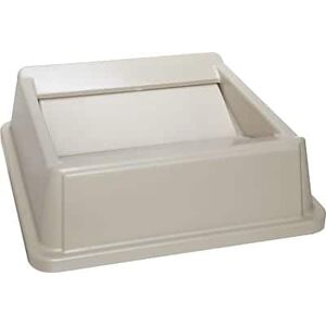 RubberMaid - Untouchable Square Swing Top Lid, Plastic, 20 1/8"W x 20 1/8"D x 6 1/4"H - Beige RubberMaid - Untouchable Square Swing Top Lid, Plastic, 20 1/8"W x 20 1/8"D x 6 1/4"H - Beige