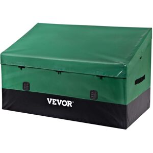 VEVOR - Outdoor Storage Box, 150 Gallon Waterproof PE Tarpaulin Deck Box with Galvanized Frame,All-Weather Protection & Portable - Brown, Black VEVOR - Outdoor Storage Box, 150 Gallon Waterproof PE Tarpaulin Deck Box with Galvanized Frame,All-Weather Protection & Portable - Brown, Black