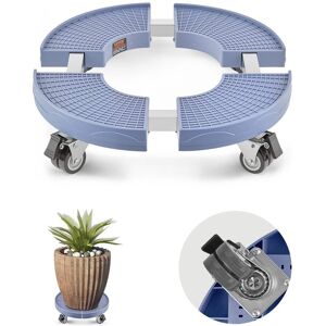 VEVOR - Trash Can Dolly with 4 Lockable Wheels, 440lbs Weight Capacity, Round Trash Can Roller Base, 15-22.8 in Adjustable - Blue VEVOR - Trash Can Dolly with 4 Lockable Wheels, 440lbs Weight Capacity, Round Trash Can Roller Base, 15-22.8 in Adjustable - Blue