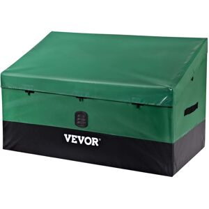 VEVOR - Outdoor Storage Box, 100 Gallon Waterproof PE Tarpaulin Deck Box with Galvanized Frame,All-Weather Protection & Portable - Brown, Black VEVOR - Outdoor Storage Box, 100 Gallon Waterproof PE Tarpaulin Deck Box with Galvanized Frame,All-Weather Protection & Portable - Brown, Black