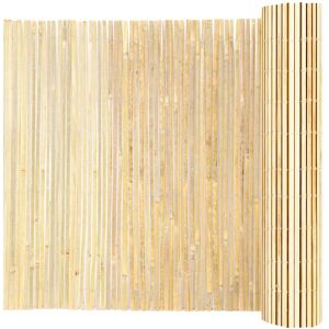 VEVOR - Natural Bamboo Fence Privacy Screen, Eco-Friendly Privacy Bamboo Slat Fence, 6 ft H x 13 ft L Decorative Bamboo Screen - Natural Wood VEVOR - Natural Bamboo Fence Privacy Screen, Eco-Friendly Privacy Bamboo Slat Fence, 6 ft H x 13 ft L Decorative Bamboo Screen - Natural Wood