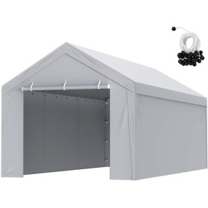 VEVOR - Carport Replacement Canopy Cover Top + Side Wall 10x20 ft, Garage Tent Shelter Tarp Heavy-Duty Waterproof & UV Protected - Gray VEVOR - Carport Replacement Canopy Cover Top + Side Wall 10x20 ft, Garage Tent Shelter Tarp Heavy-Duty Waterproof & UV Protected - Gray