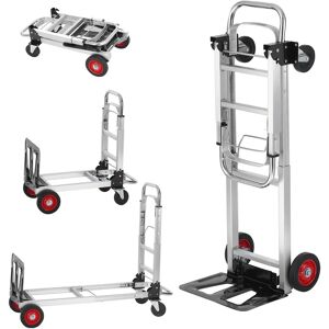 VEVOR - Aluminum Folding Hand Truck, 2 in 1 Design 400 lbs Capacity, Heavy Duty Industrial Collapsible cart - Silver VEVOR - Aluminum Folding Hand Truck, 2 in 1 Design 400 lbs Capacity, Heavy Duty Industrial Collapsible cart - Silver