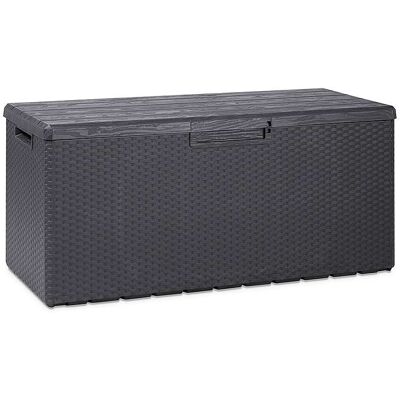 Toomax - Portofino Heavy Duty 90 Gal Novel Resin Outdoor Deck Box - Gray Toomax - Portofino Heavy Duty 90 Gal Novel Resin Outdoor Deck Box - Gray