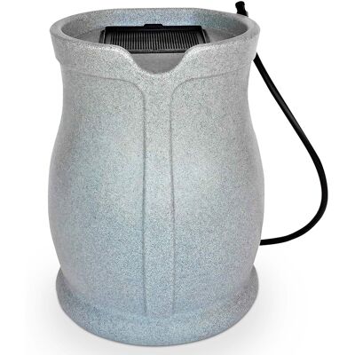 FCMP Outdoor - Catalina 45 Gallon Water Outdoor Rain Catcher Barrel - Light Granite FCMP Outdoor - Catalina 45 Gallon Water Outdoor Rain Catcher Barrel - Light Granite