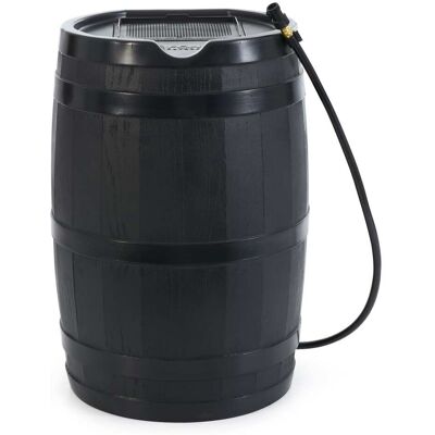 FCMP Outdoor - RC45 45 Gallon Outdoor Rain Water Catcher Barrel Container - Black FCMP Outdoor - RC45 45 Gallon Outdoor Rain Water Catcher Barrel Container - Black