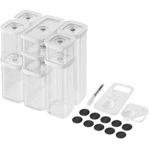 ZWILLING - Fresh & Save Cube Box Set, 12-pc, Plastic, Airtight Dry Food Storage Container, Small & Medium Cube Set - Clear ZWILLING - Fresh & Save Cube Box Set, 12-pc, Plastic, Airtight Dry Food Storage Container, Small & Medium Cube Set - Clear