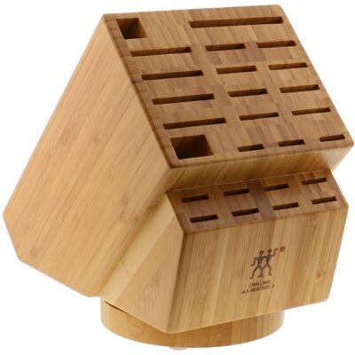 ZWILLING - 26-slot Swivel Knife Block - Bamboo ZWILLING - 26-slot Swivel Knife Block - Bamboo