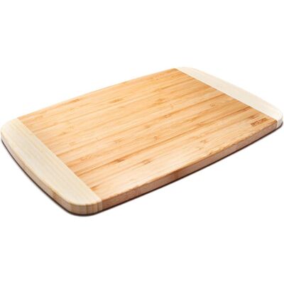 Escali - Joyce Chen Extra Large Burnished Bamboo Cutting Board, 12x18-Inch - Natural Escali - Joyce Chen Extra Large Burnished Bamboo Cutting Board, 12x18-Inch - Natural