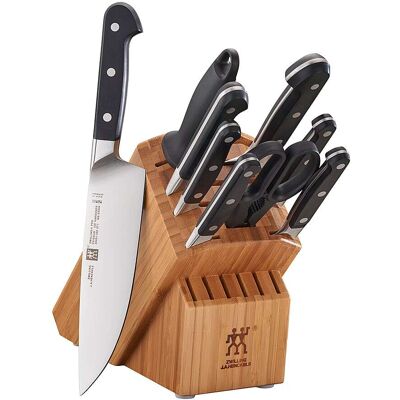 ZWILLING - Pro 10-pc Knife Block Set - Bamboo ZWILLING - Pro 10-pc Knife Block Set - Bamboo