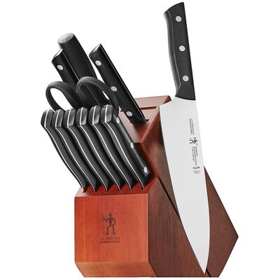 Henckels - Dynamic 12-pc Knife Block Set - Brown Henckels - Dynamic 12-pc Knife Block Set - Brown