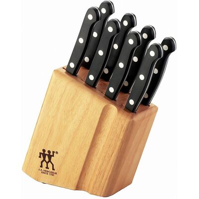 ZWILLING - TWIN Gourmet Classic 9-pc Steak Knife Block Set - Brown ZWILLING - TWIN Gourmet Classic 9-pc Steak Knife Block Set - Brown