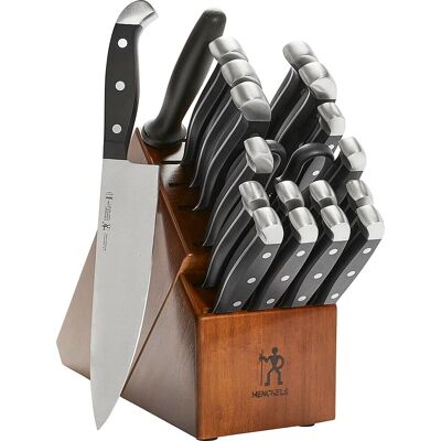 Henckels - Statement 20-pc Knife Block Set - Dark - Brown Henckels - Statement 20-pc Knife Block Set - Dark - Brown