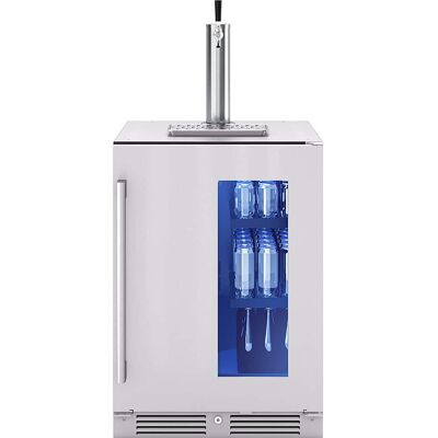 Zephyr - Presrv 5.6 cu. ft. Convertible Beer Kegerator with 107-Can Beverage Storage - Stainless Steel Zephyr - Presrv 5.6 cu. ft. Convertible Beer Kegerator with 107-Can Beverage Storage - Stainless Steel
