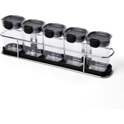Progressive International - ProKeeper+ Airtight Storage Container Set, 6-Piece, Plastic - Clear Progressive International - ProKeeper+ Airtight Storage Container Set, 6-Piece, Plastic - Clear