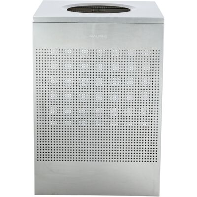 Alpine Industries - 40 Gallon Stainless Steel Square Perforated Indoor Trash Can - Silver Alpine Industries - 40 Gallon Stainless Steel Square Perforated Indoor Trash Can - Silver