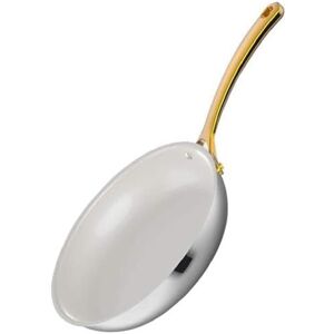 NutriChef - 9.5-Inch Large Fry Pan, PFOA-Free Frying Pan with Ceramic Non-Stick Coating, Golden PVD Handles - Stainless Steel NutriChef - 9.5-Inch Large Fry Pan, PFOA-Free Frying Pan with Ceramic Non-Stick Coating, Golden PVD Handles - Stainless Steel