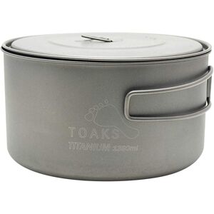 TOAKS - Titanium 1350ml Outdoor Camping Cook Pot POT-1350 - Silver TOAKS - Titanium 1350ml Outdoor Camping Cook Pot POT-1350 - Silver