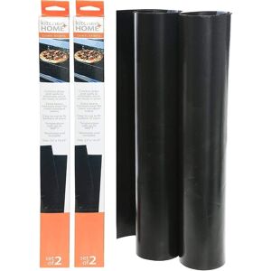 Kitchen + Home - Oven Liners - Set of 4 Nonstick Reusable Oven Mat for Gas, Electric & Microwave Ovens - Black Kitchen + Home - Oven Liners - Set of 4 Nonstick Reusable Oven Mat for Gas, Electric & Microwave Ovens - Black
