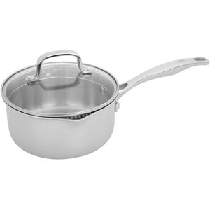 Henckels - Clad H3 2-qt Saucepan with Lid - Stainless Steel Henckels - Clad H3 2-qt Saucepan with Lid - Stainless Steel