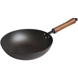 Escali - Joyce Chen Classic Series 9.5-Inch Carbon Steel Preseasoned Stir Fry Pan - Black Escali - Joyce Chen Classic Series 9.5-Inch Carbon Steel Preseasoned Stir Fry Pan - Black