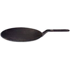 Amber Sporting Goods - LIVEVIE 10" Concave Cast Iron Skillet Tawa, Pre-Seasoned Griddle Pan with 5.5" Handle - Black Amber Sporting Goods - LIVEVIE 10" Concave Cast Iron Skillet Tawa, Pre-Seasoned Griddle Pan with 5.5" Handle - Black