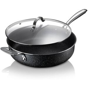 Granitestone - Non Stick 5.5QT Jumbo Cooker with Glass Lid - Gray Granitestone - Non Stick 5.5QT Jumbo Cooker with Glass Lid - Gray